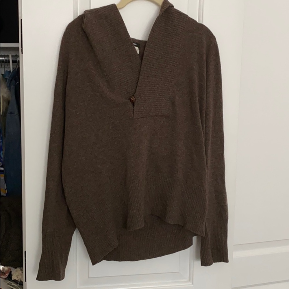 Jcrew hooded cashmere sweater
